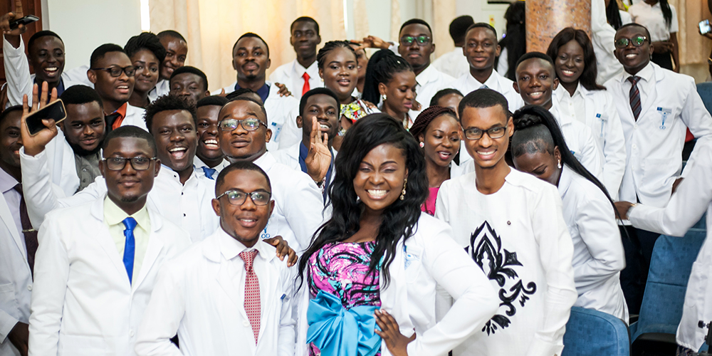 Image of white coat ceremony